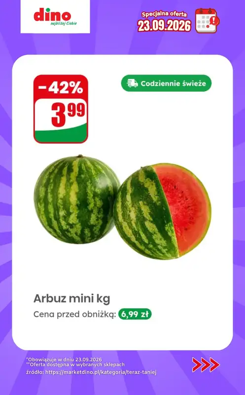 Dino - gazetka promocyjna Specjalna oferta na 23.09.2026 - promocje spoza gazetki od środy 23.09 do środy 23.09 - strona 6