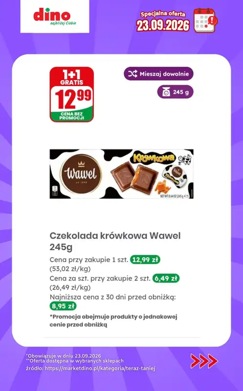 Dino - gazetka promocyjna Specjalna oferta na 23.09.2026 - promocje spoza gazetki od środy 23.09 do środy 23.09 - strona 8