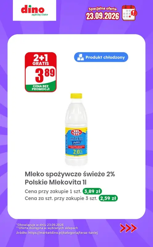 Dino - gazetka promocyjna Specjalna oferta na 23.09.2026 - promocje spoza gazetki od środy 23.09 do środy 23.09 - strona 5