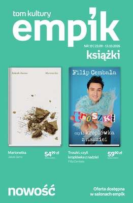 Empik - gazetka promocyjna Tom kultury: książki od środy 23.09 do wtorku 13.10