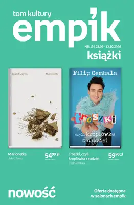 Empik - gazetka promocyjna Tom kultury: książki od środy 23.09 do wtorku 13.10