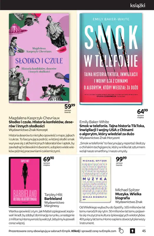 Empik - gazetka promocyjna Tom kultury: książki od środy 23.09 do wtorku 13.10 - strona 45