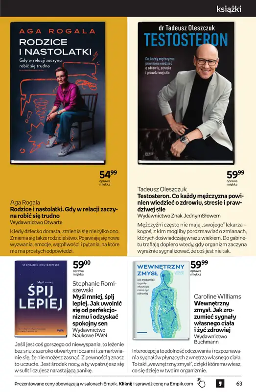 Empik - gazetka promocyjna Tom kultury: książki od środy 23.09 do wtorku 13.10 - strona 63