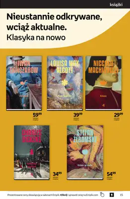 Empik - gazetka promocyjna Tom kultury: książki od środy 23.09 do wtorku 13.10 - strona 15