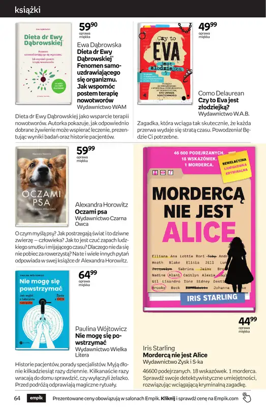 Empik - gazetka promocyjna Tom kultury: książki od środy 23.09 do wtorku 13.10 - strona 64