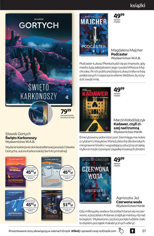 Empik - gazetka promocyjna Tom kultury: książki od środy 23.09 do wtorku 13.10 - strona 27