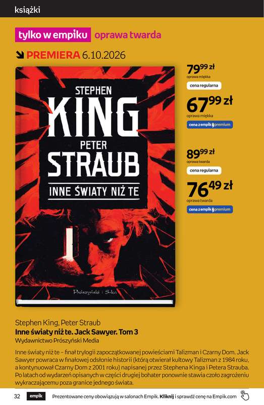 Empik - gazetka promocyjna Tom kultury: książki od środy 23.09 do wtorku 13.10 - strona 32