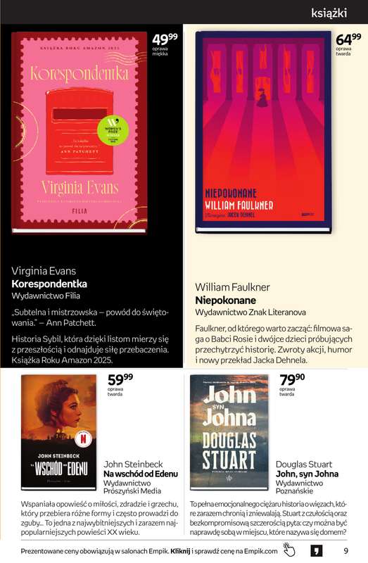 Empik - gazetka promocyjna Tom kultury: książki od środy 23.09 do wtorku 13.10 - strona 9