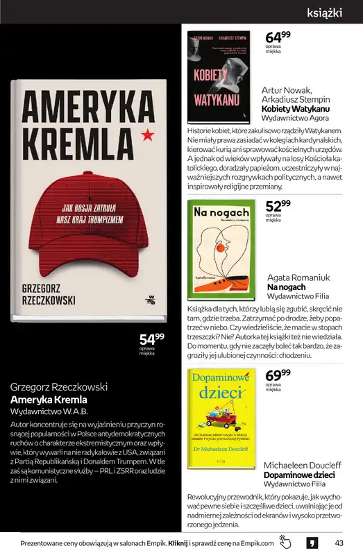 Empik - gazetka promocyjna Tom kultury: książki od środy 23.09 do wtorku 13.10 - strona 43