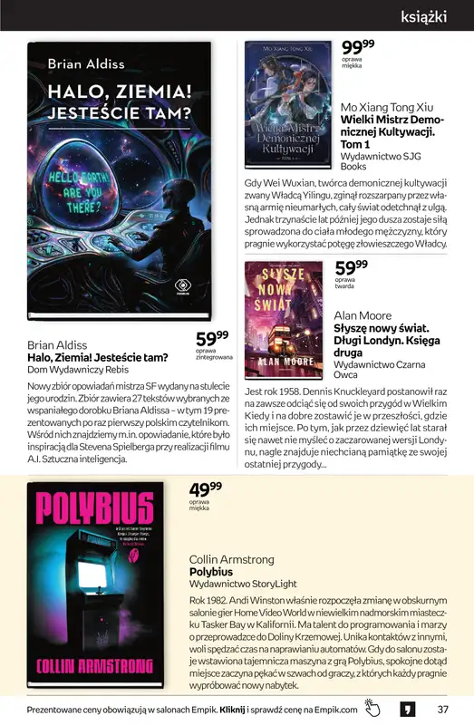 Empik - gazetka promocyjna Tom kultury: książki od środy 23.09 do wtorku 13.10 - strona 37