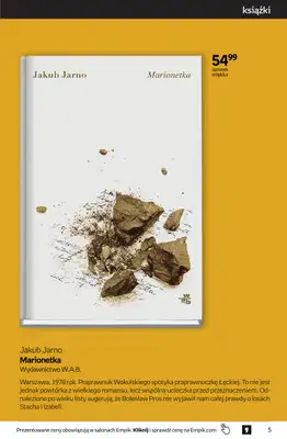 Empik - gazetka promocyjna Tom kultury: książki od środy 23.09 do wtorku 13.10 - strona 5
