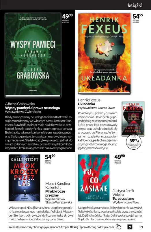 Empik - gazetka promocyjna Tom kultury: książki od środy 23.09 do wtorku 13.10 - strona 29