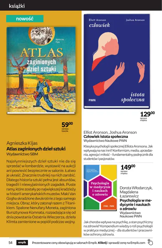 Empik - gazetka promocyjna Tom kultury: książki od środy 23.09 do wtorku 13.10 - strona 54