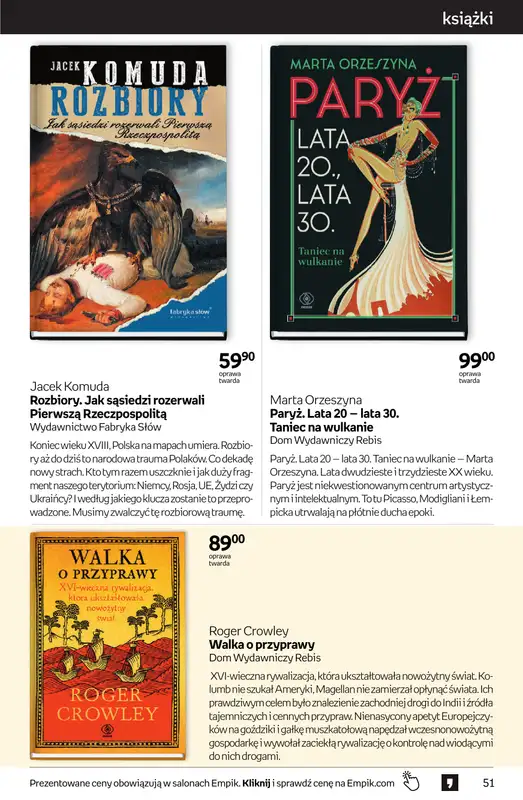 Empik - gazetka promocyjna Tom kultury: książki od środy 23.09 do wtorku 13.10 - strona 51