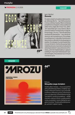 Empik - gazetka promocyjna Tom kultury: muzyka od środy 23.09 do wtorku 13.10 - strona 4