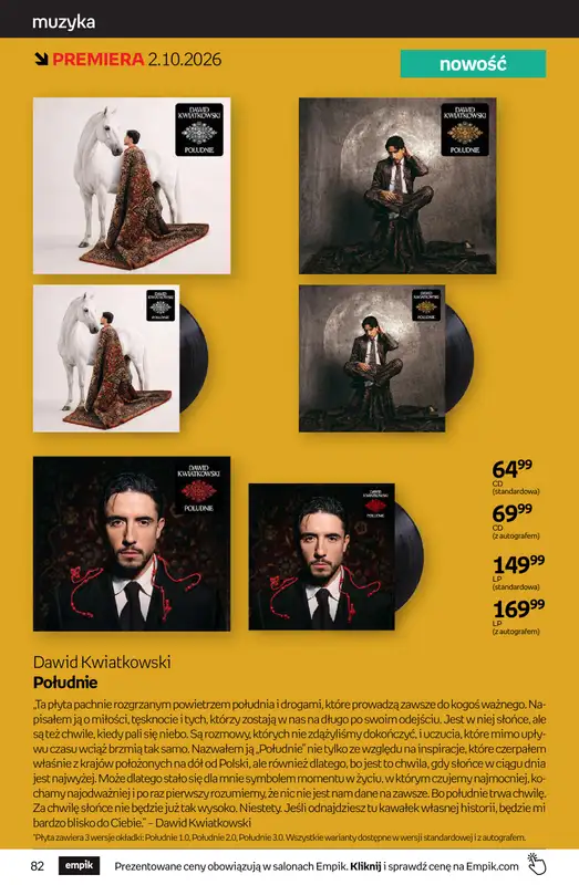 Empik - gazetka promocyjna Tom kultury: muzyka od środy 23.09 do wtorku 13.10 - strona 2
