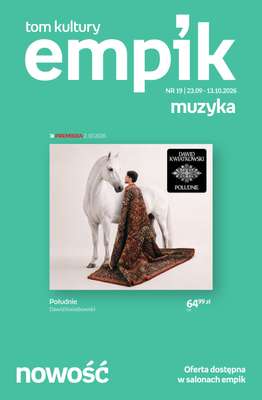 Empik - gazetka promocyjna Tom kultury: muzyka od środy 23.09 do wtorku 13.10