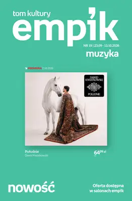 Empik - gazetka promocyjna Tom kultury: muzyka od środy 23.09 do wtorku 13.10