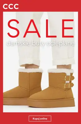 CCC - gazetka promocyjna SALE: damskie BUTY OCIEPLANE od czwartku 24.09 