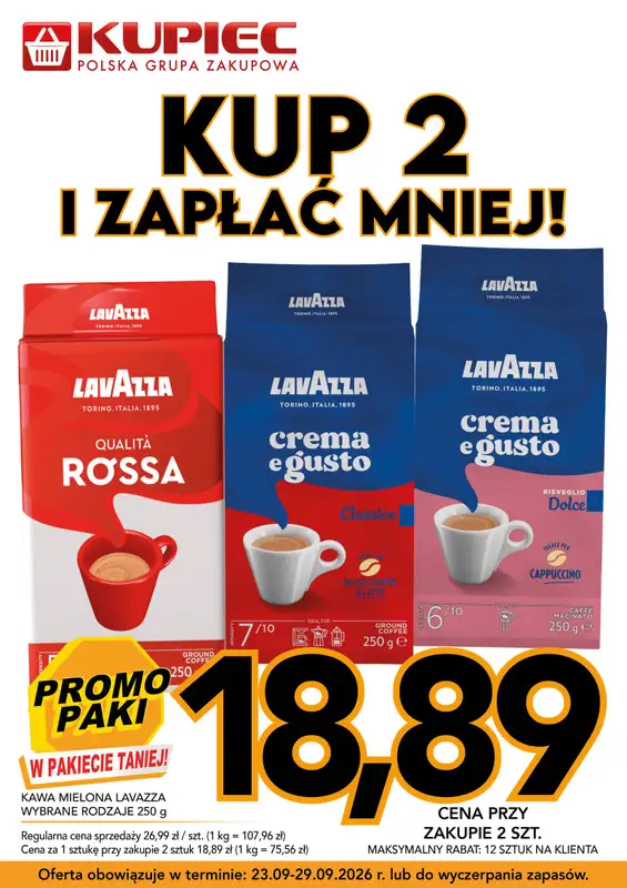 Kupiec - gazetka promocyjna Oferta plakatowa od środy 23.09 do wtorku 29.09 - strona 11