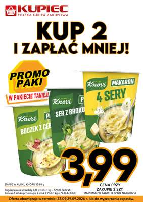 Kupiec - gazetka promocyjna Promopaki od środy 23.09 do wtorku 29.09 - strona 10