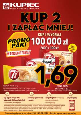 Kupiec - gazetka promocyjna Oferta plakatowa od środy 23.09 do wtorku 29.09