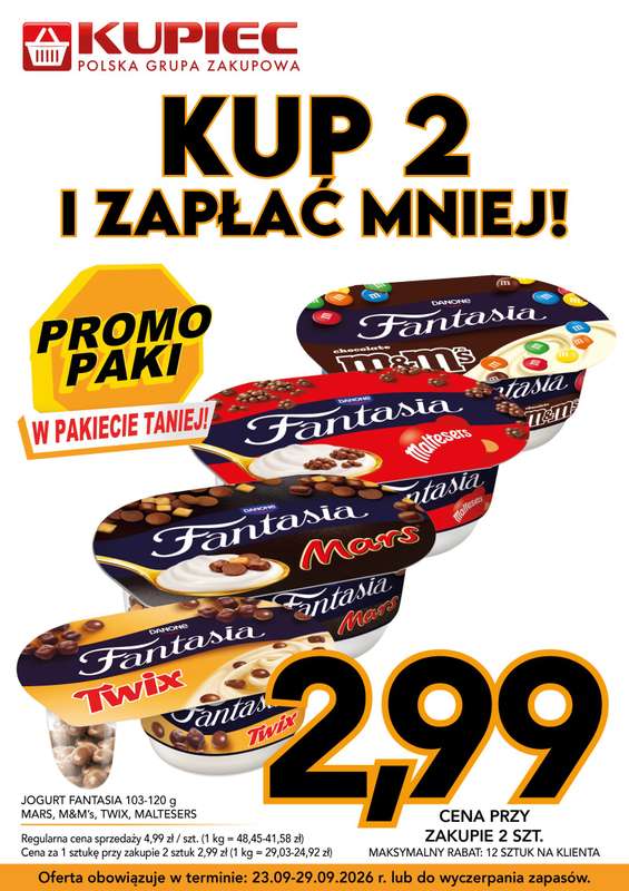 Kupiec - gazetka promocyjna Promopaki od środy 23.09 do wtorku 29.09 - strona 8
