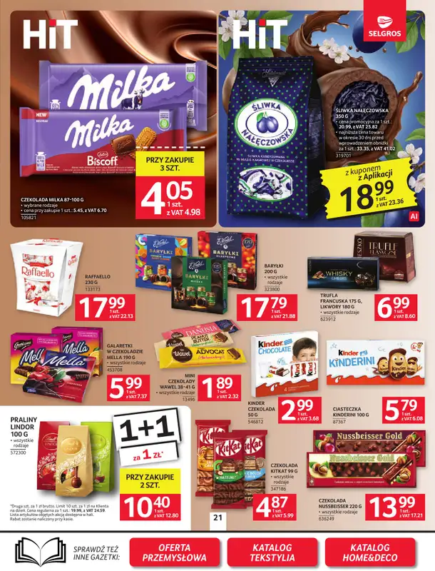 Selgros - gazetka promocyjna Oferta spożywcza od czwartku 24.09 do środy 07.10 - strona 21