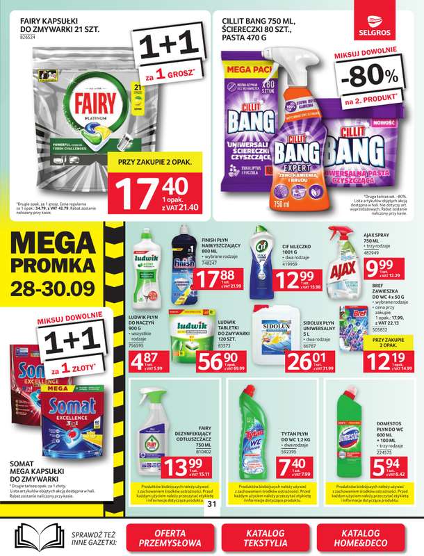 Selgros - gazetka promocyjna Oferta spożywcza od czwartku 24.09 do środy 07.10 - strona 31