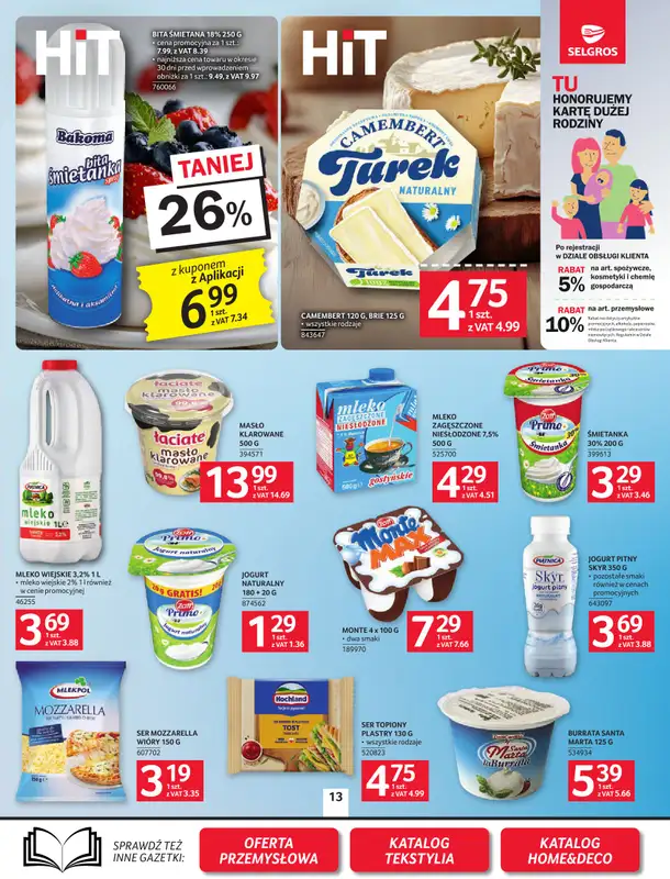 Selgros - gazetka promocyjna Oferta spożywcza od czwartku 24.09 do środy 07.10 - strona 13