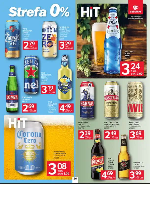 Selgros - gazetka promocyjna Oferta spożywcza od czwartku 24.09 do środy 07.10 - strona 26
