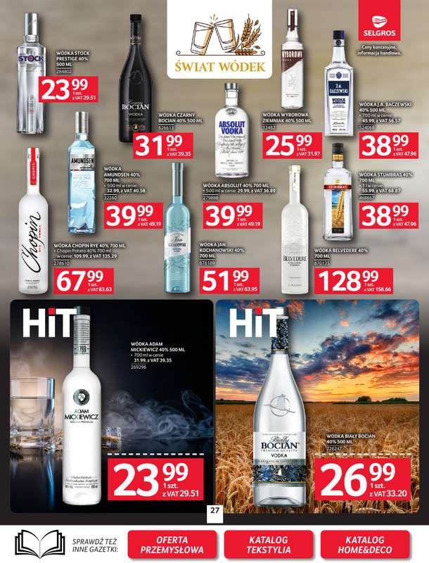 Selgros - gazetka promocyjna Oferta spożywcza od czwartku 24.09 do środy 07.10 - strona 27