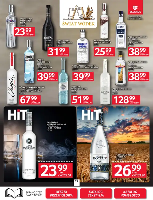 Selgros - gazetka promocyjna Oferta spożywcza od czwartku 24.09 do środy 07.10 - strona 27