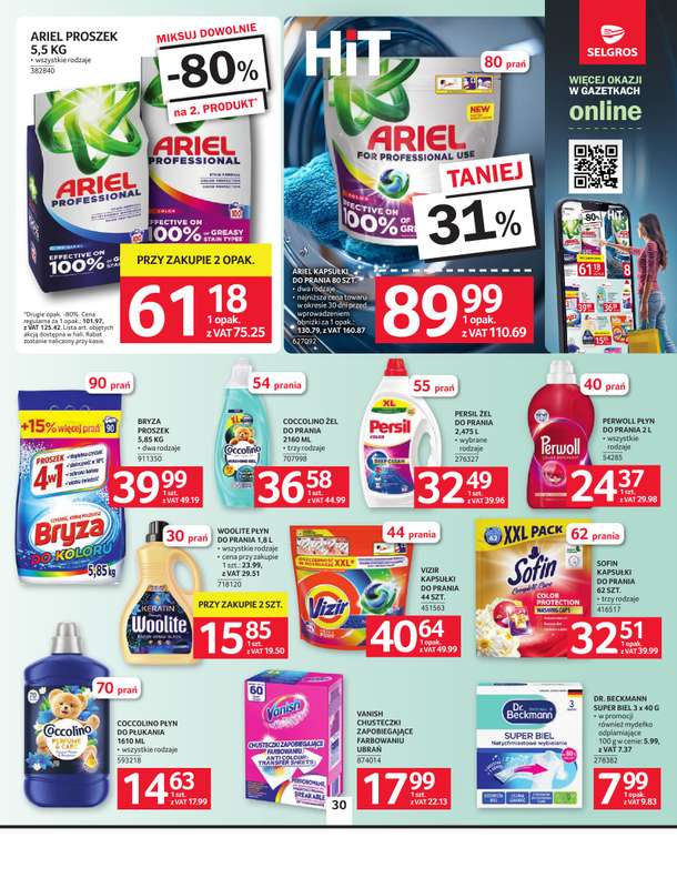 Selgros - gazetka promocyjna Oferta spożywcza od czwartku 24.09 do środy 07.10 - strona 30