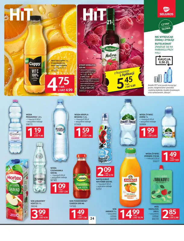 Selgros - gazetka promocyjna Oferta spożywcza od czwartku 24.09 do środy 07.10 - strona 24
