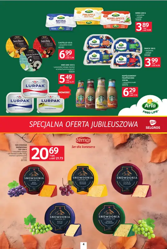 Selgros - gazetka promocyjna Specjalna Oferta Jubileuszowa od czwartku 24.09 do środy 07.10 - strona 4