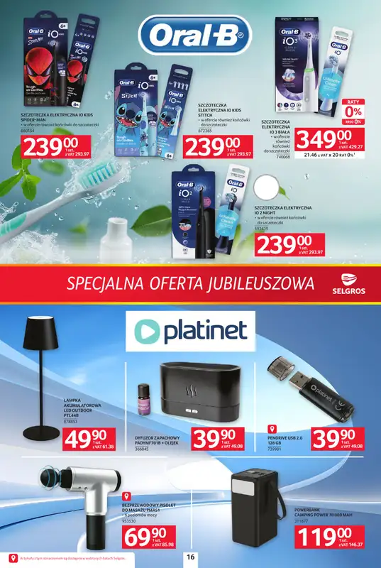 Selgros - gazetka promocyjna Specjalna Oferta Jubileuszowa od czwartku 24.09 do środy 07.10 - strona 16