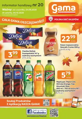 Gama - gazetka promocyjna Gazetka od czwartku 24.09 do wtorku 06.10