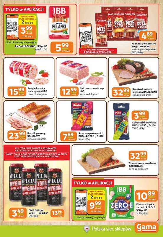 Gama - gazetka promocyjna Gazetka od czwartku 24.09 do wtorku 06.10 - strona 3