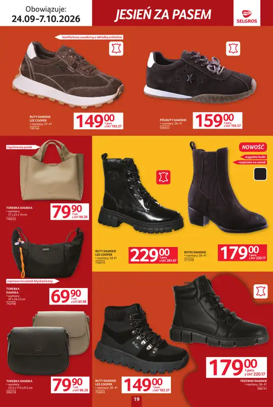 Selgros - gazetka promocyjna Katalog Tekstylia od czwartku 24.09 do środy 07.10 - strona 19