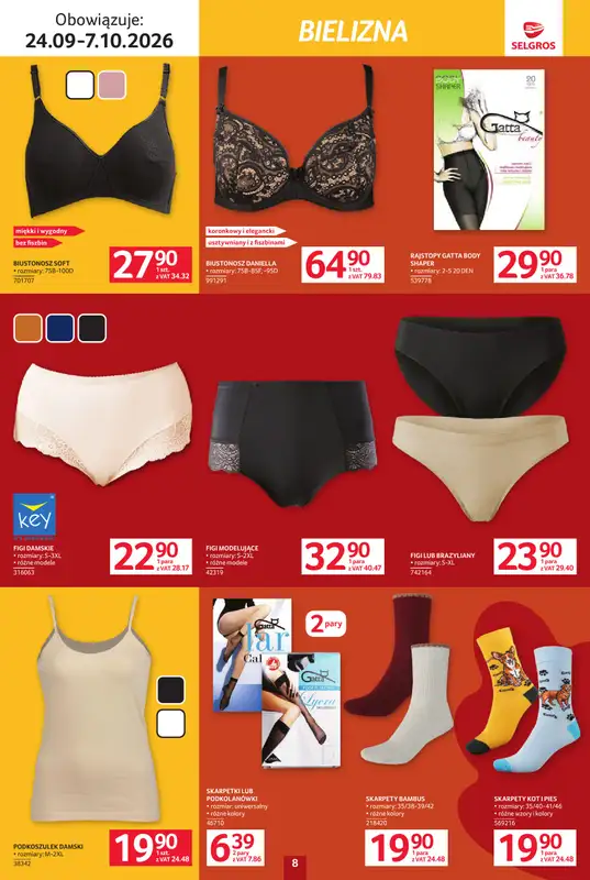 Selgros - gazetka promocyjna Katalog Tekstylia od czwartku 24.09 do środy 07.10 - strona 8