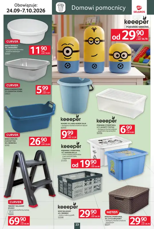Selgros - gazetka promocyjna Katalog wyposażenie domu od czwartku 24.09 do środy 07.10 - strona 23