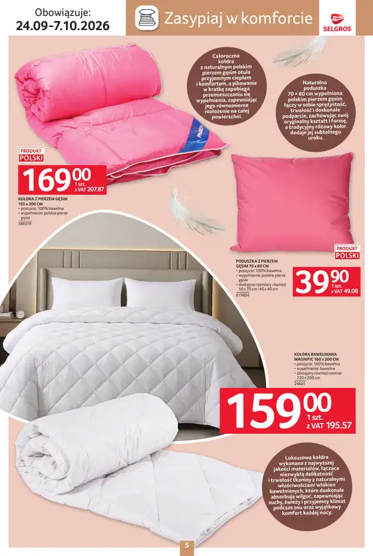 Selgros - gazetka promocyjna Katalog wyposażenie domu od czwartku 24.09 do środy 07.10 - strona 5