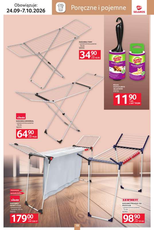 Selgros - gazetka promocyjna Katalog wyposażenie domu od czwartku 24.09 do środy 07.10 - strona 19