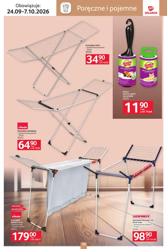 Selgros - gazetka promocyjna Katalog wyposażenie domu od czwartku 24.09 do środy 07.10 - strona 19