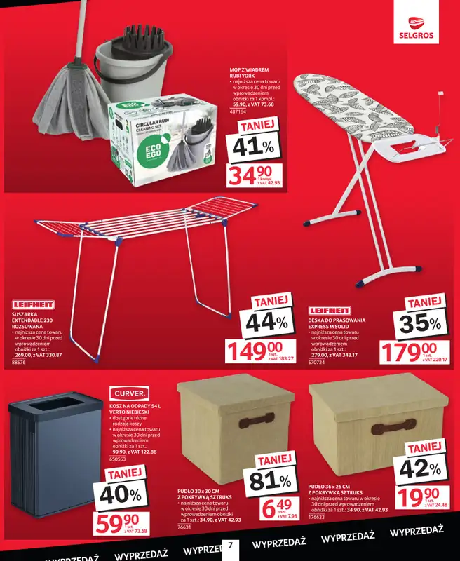 Selgros - gazetka promocyjna Totalna wyprzedaż od czwartku 24.09 do środy 07.10 - strona 7