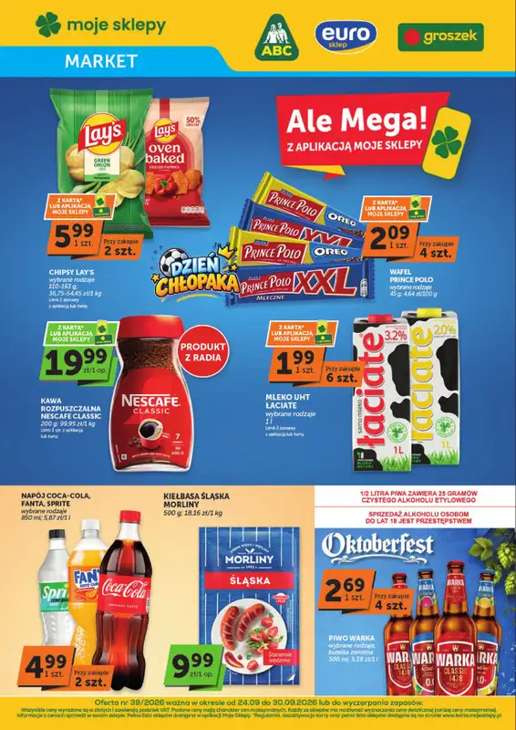 Groszek - gazetka promocyjna Gazetka Market  do środy 30.09