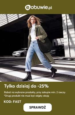 eobuwie.pl - gazetka promocyjna Do -25% na wybrane produkty, przy zakupie min. 2 rzeczy od środy 23.09 do środy 23.09