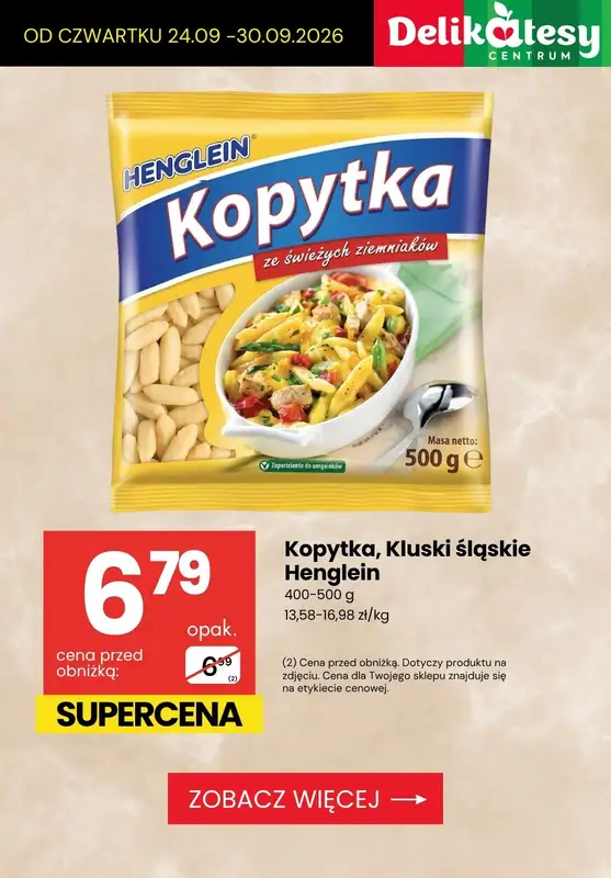 Delikatesy Centrum - gazetka promocyjna Dania gotowe w supercenach! od czwartku 24.09 do środy 30.09 - strona 4