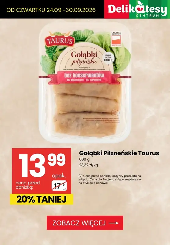 Delikatesy Centrum - gazetka promocyjna Dania gotowe w supercenach! od czwartku 24.09 do środy 30.09 - strona 5